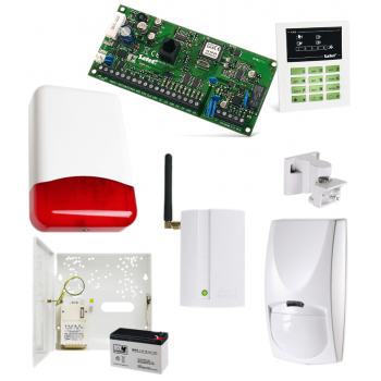 SYSTEM ALARMOWY SATEL CA-5 KPL + 1x CZUJKA IX + TI700 + GSM2000